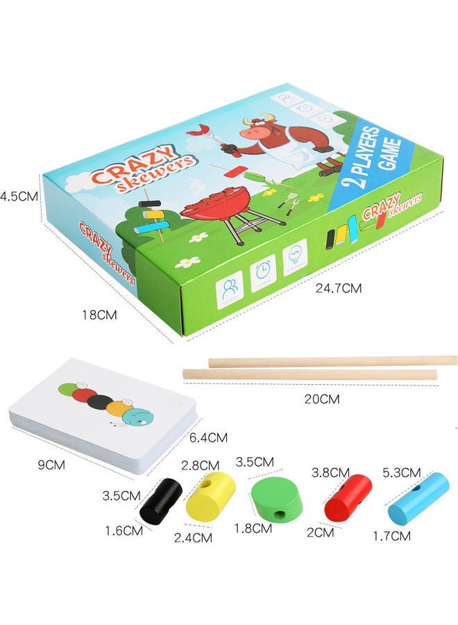 Children's Training Concentration Crazy Skewers Toys 24.7 X 18 4.5cm