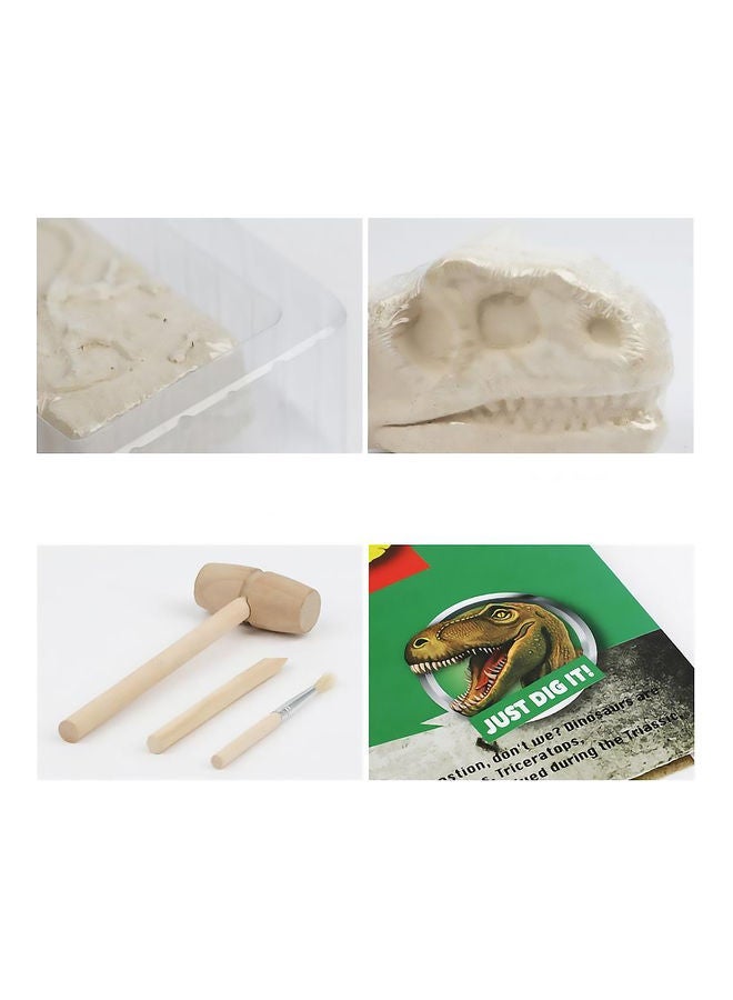 Dinosaur Skeleton 5 In 1 Dig Archaeological Educational Toy 26.5x21.5x6cm