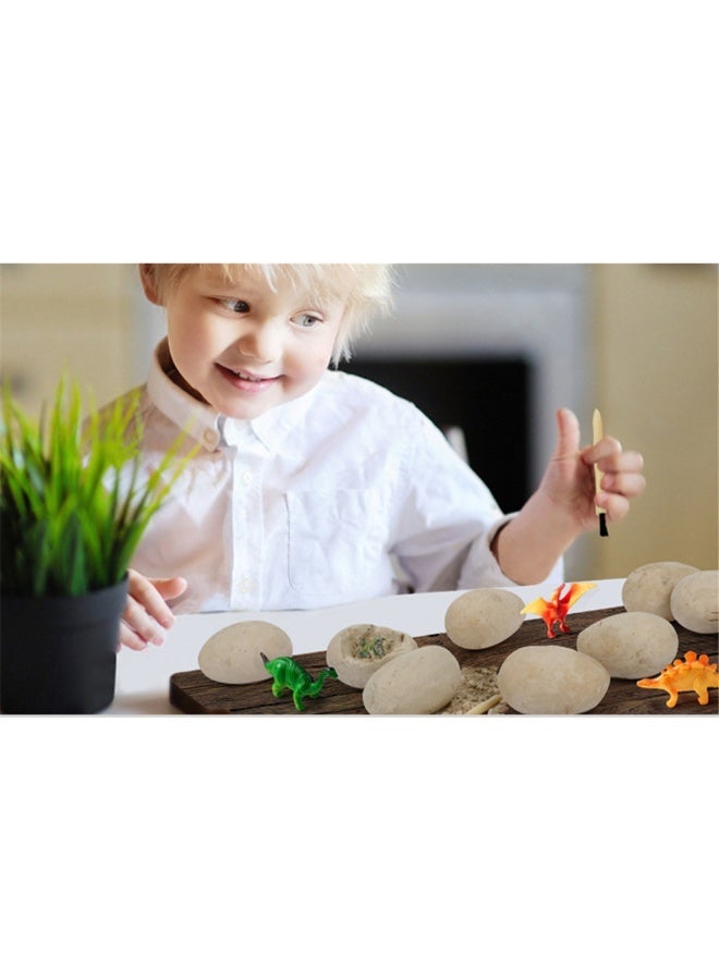 12-Piece Dinosaur Egg Excavation Learning Toy