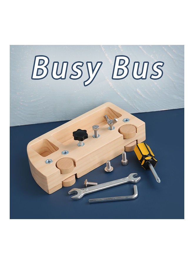 Montessori Screw Driver Board for Toy Car-Burlywood 20.00 x 4.00 10.20cm