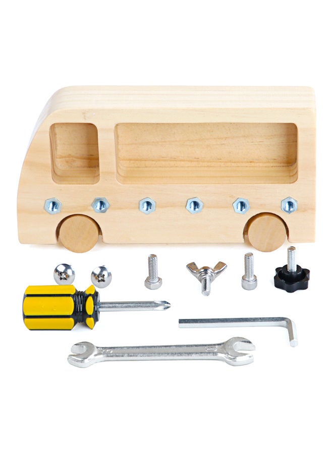 Montessori Screw Driver Board for Toy Car-Burlywood 20.00 x 4.00 10.20cm