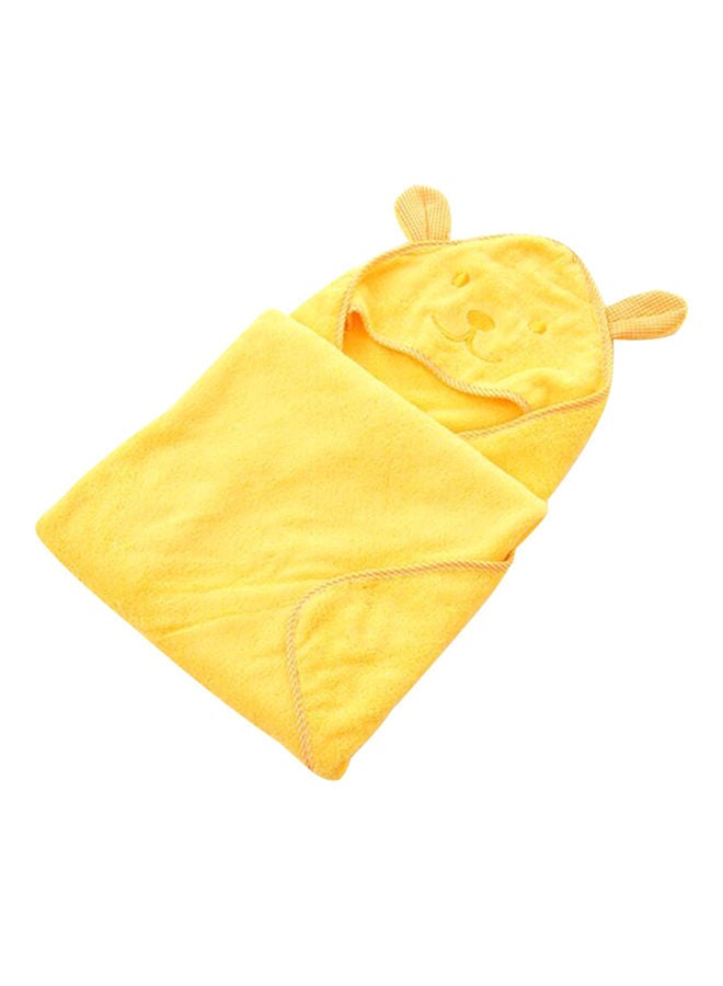 Hooded Bath Towel Yellow 90x90centimeter