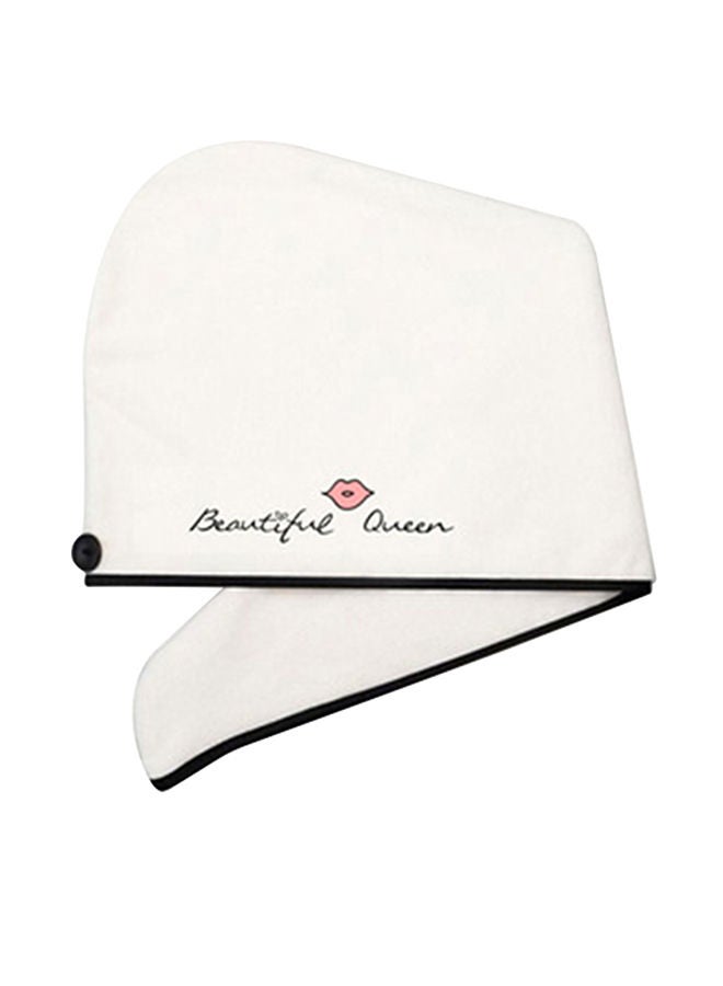 Quick Drying Towel Wrap With Button White 21x3x15cm