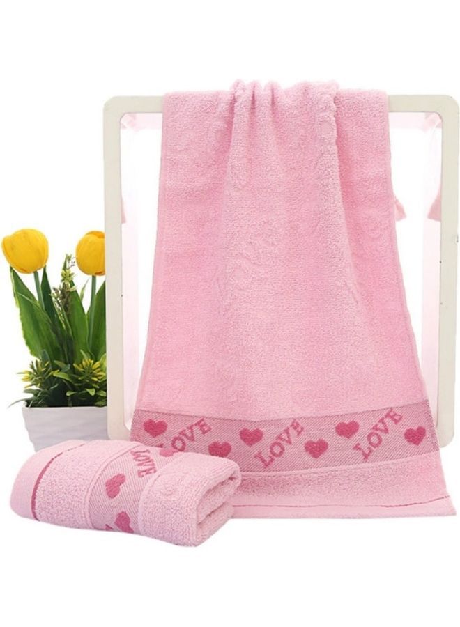 Large Pure Cotton Bath Towel Pink 33*70