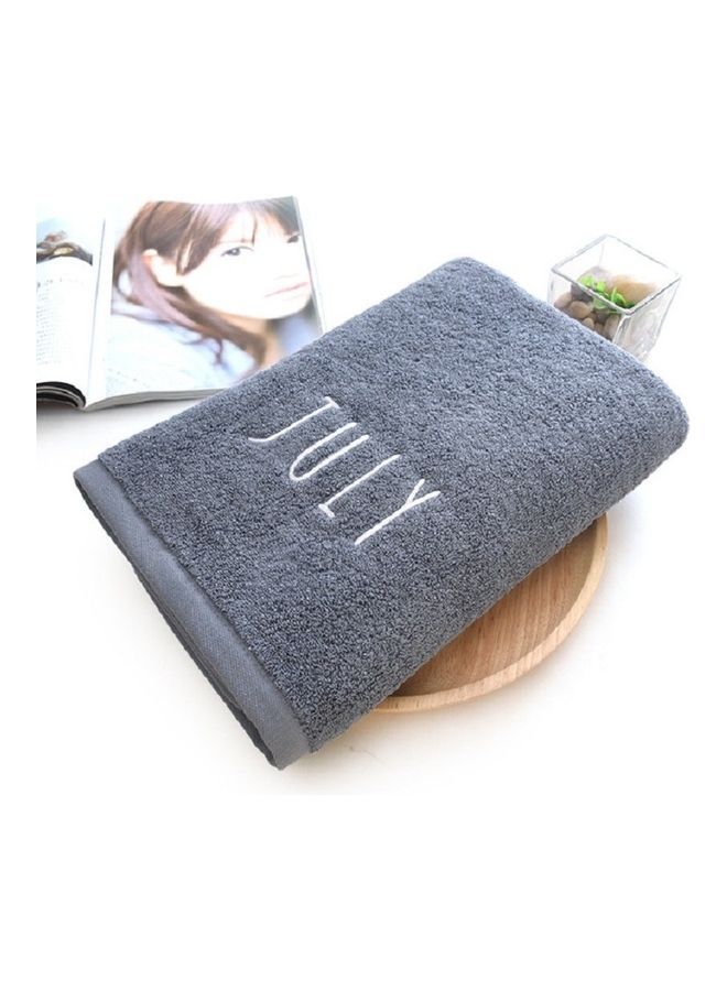 Large Pure Cotton Bath Towel Grey 30X20X10cm