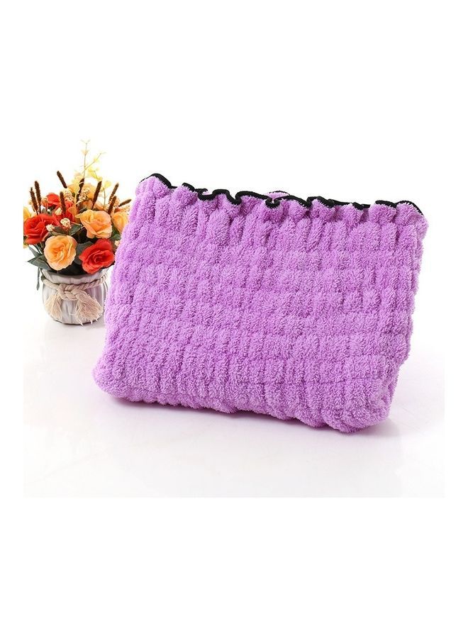 Microfiber Fabric Bath Towel Skirt Purple 20X20X10cm