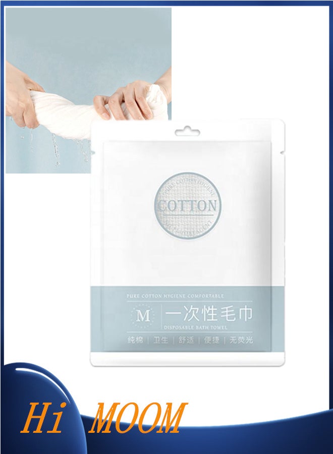 Little Cotton Disposable Towel Portable White Organic Cotton Towel for Travel Hotel