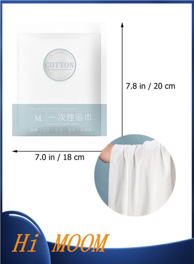 1pcs Disposable Bath Towel Bathroom Towels Coin Towels Body Towel for Cycling Bath Wraps for Women Disposable Soft Towels Soft Shower Towels Spa Miss White Cotton Hand Towel