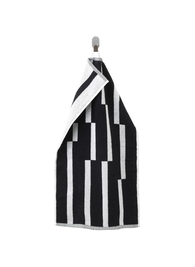 Cotton Hand Towel Black/White 40x70centimeter