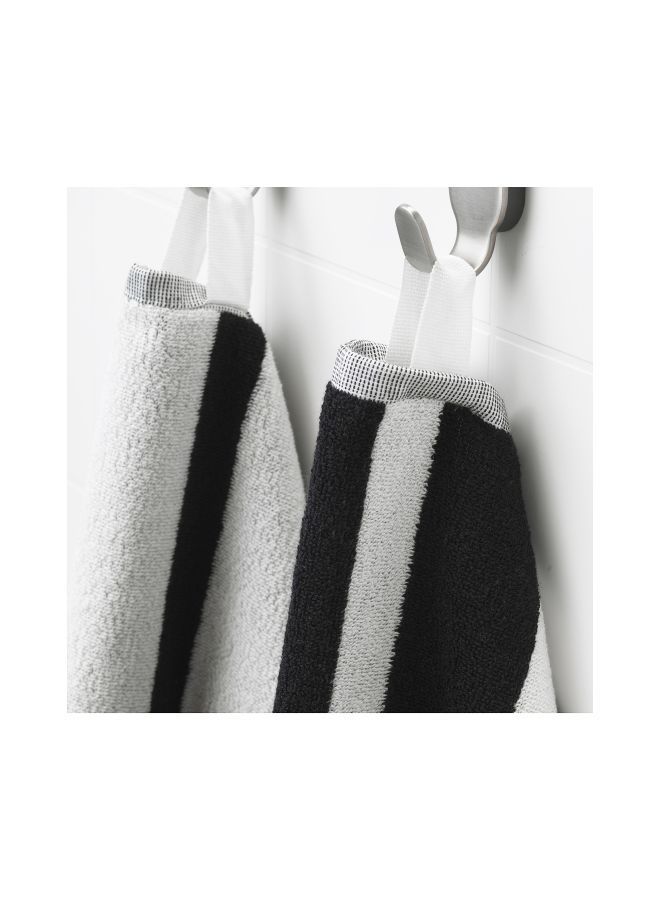 Cotton Hand Towel Black/White 40x70centimeter