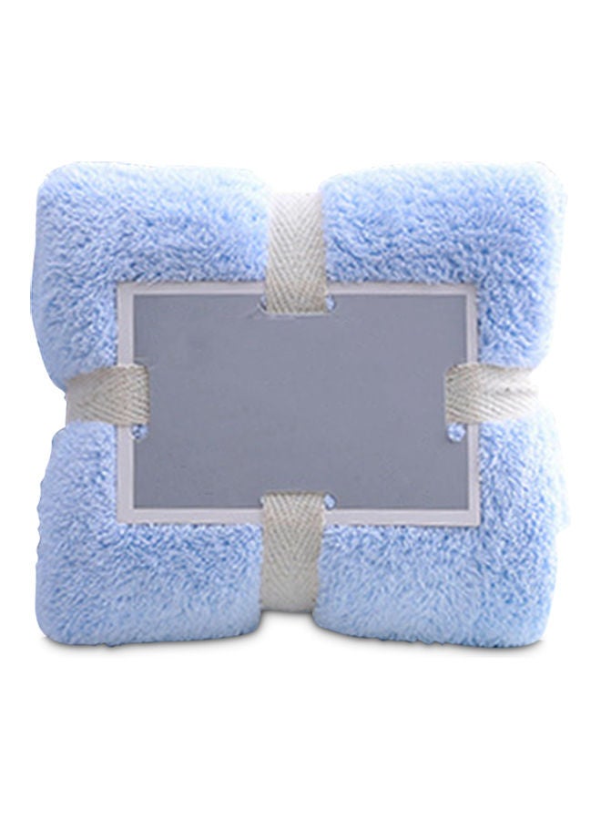 Multipurpose Soft Fluffy Towel Blue 22 x 6 22cm