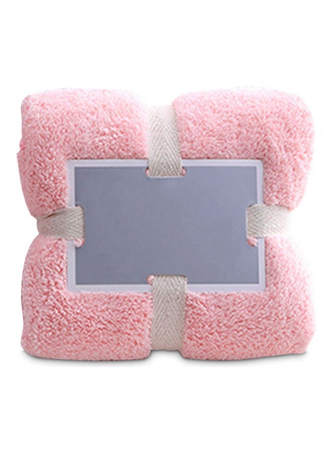 Multipurpose Soft Fluffy Towel Pink 22 x 6 22cm