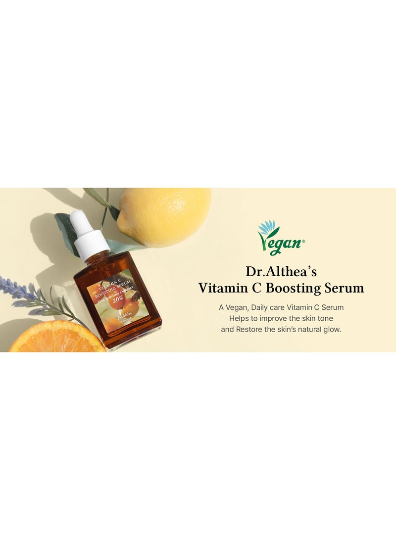 Dr.Althea Vitamin C boosting serum & Gentle Vitamin c serum, sensitive skin free, even out skintone, good for pigmentation, vegan, Korean skincare (Vitamin C boosting), 30ml.