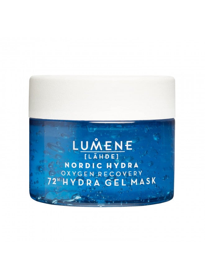 Lumene Nordic Hydra Oxygen Recovery 72H Gel Mask - Non Stop Skin Hydration Face Mask - Cooling Mask with Nordic Birch Sap, Spring Water, Oxygen Recovery Minerals & Plumping Hyaluronic Acid (150ml)