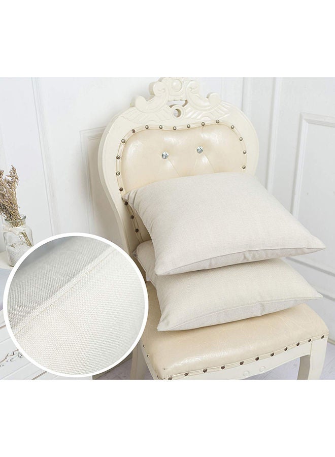Decorative Pillow Cover Cotton Blue/Beige 18x18inch