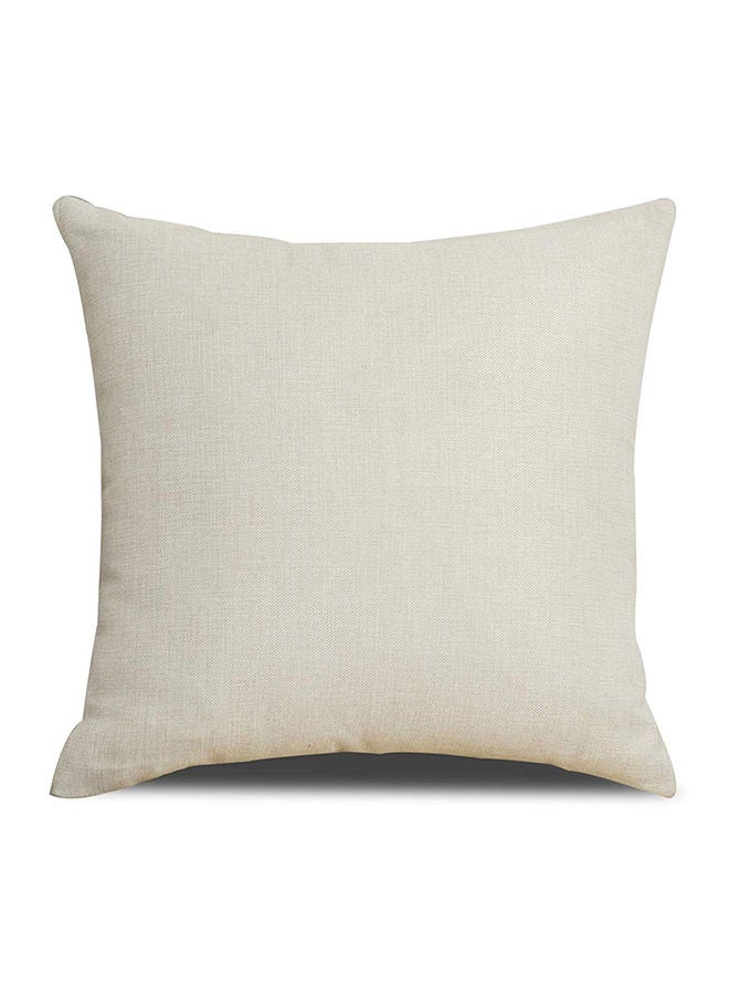 Decorative Pillow Cover Cotton Blue/Beige 18x18inch