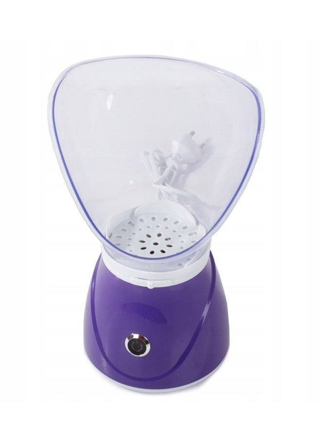 OSENJIE Facial Steam 1 touch, Sauna Inhaler Cosmetic Hydration-White/Purple