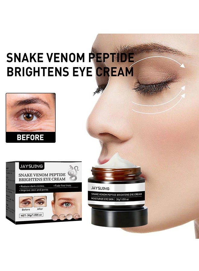 Snake Venom Peptide Brightens Eye Cream - Snake Venom Peptide Firming Eye Skin Repair Cream Fade Fine Lines Remove Under Eye Bags Moisturizer 30g