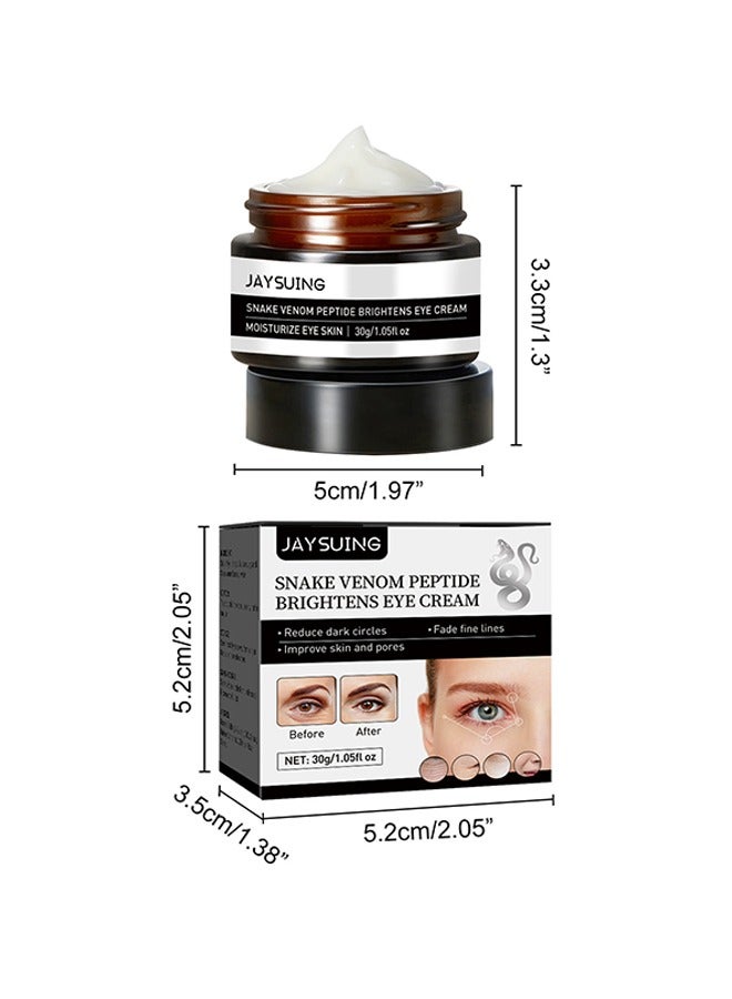 Snake Venom Peptide Brightens Eye Cream - Snake Venom Peptide Firming Eye Skin Repair Cream Fade Fine Lines Remove Under Eye Bags Moisturizer 30g