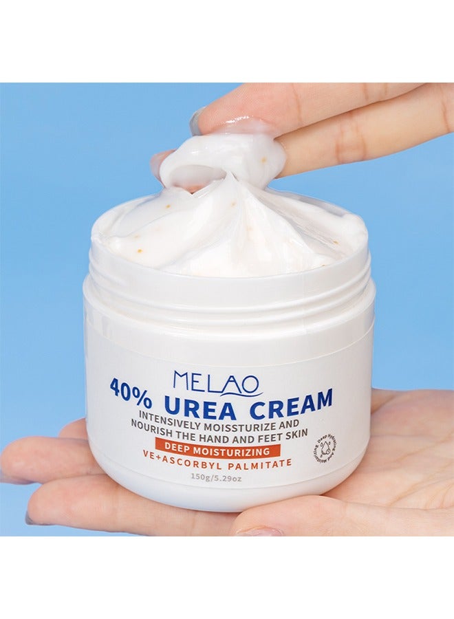 40% Urea Cream - Intensive Moisturizes and Nourish the Hand and Feet Skin,Softens Skin Callus  for Dry Cracked Heels Elbows 150g