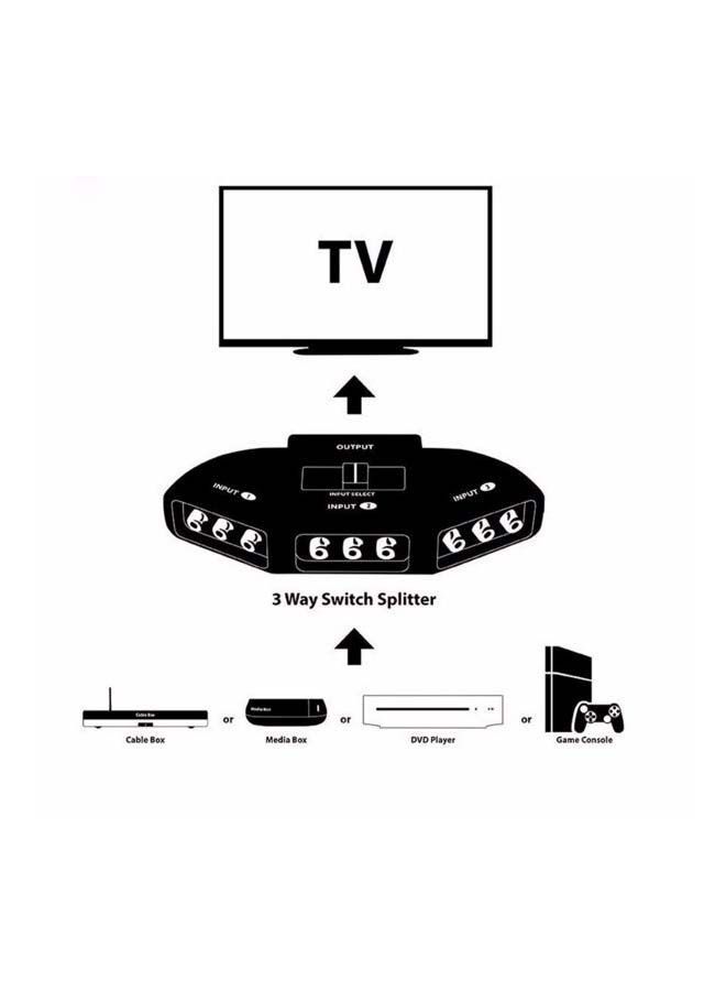 3-Ports Video Game Switch Cable