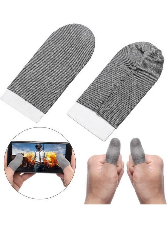 Stretchable Mobile Phone Finger Pubg Gaming Gloves Touch Screen Thumb Sleeve For Fortnite Gatillos Breathable Controller ( 1 Set )