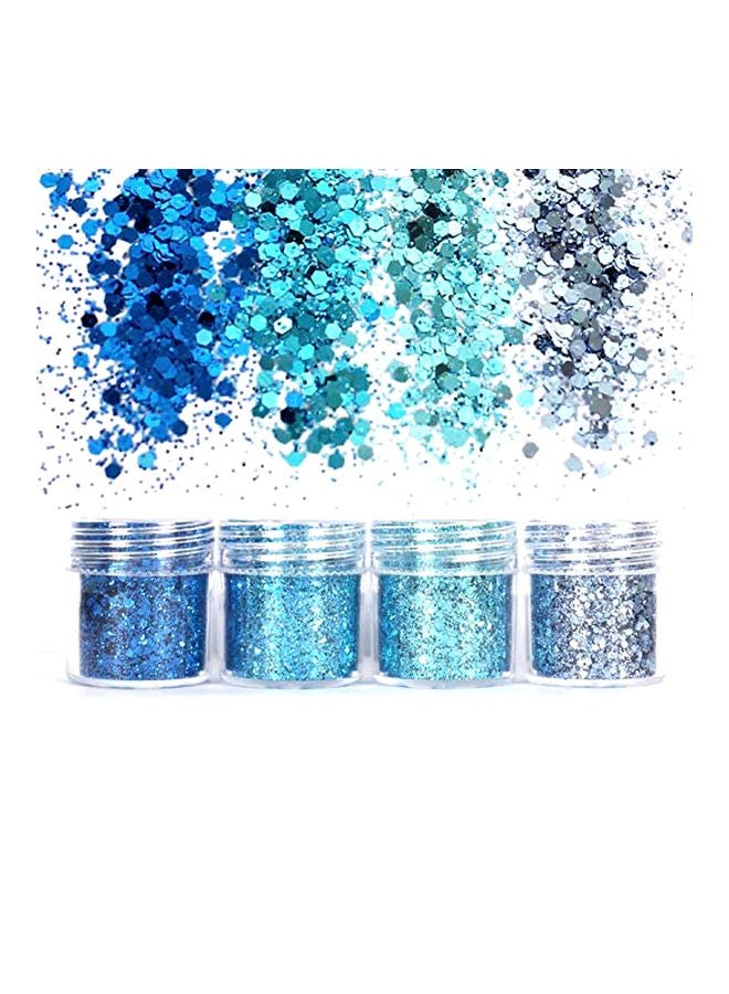 16-Piece Chunky Glitter Set Multicolour