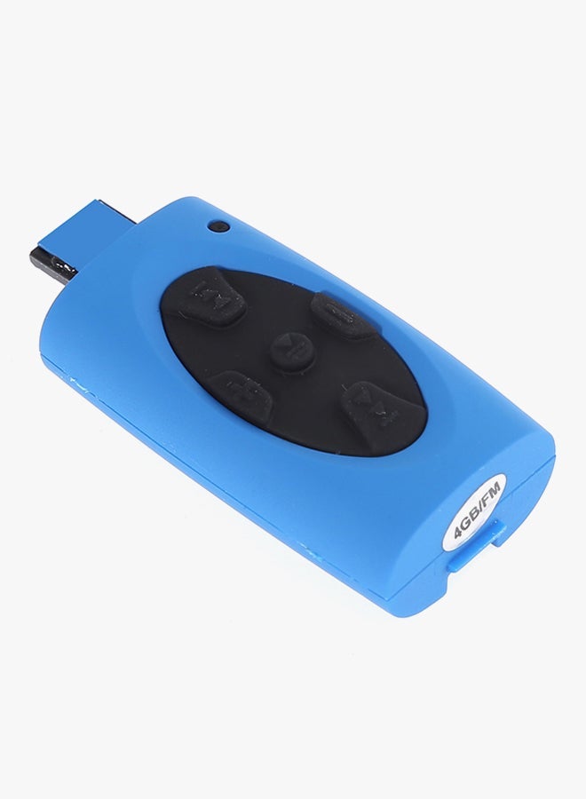 Waterproof In-Ear Neck Band MP3 Player Blue/Black