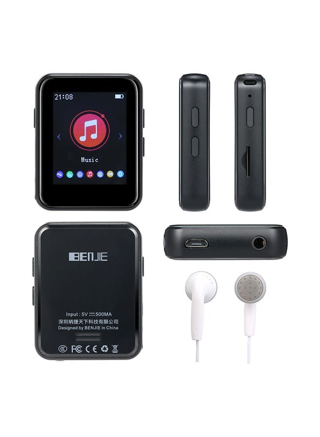 Bluetooth MP3 Full Touch Screen Music Player V6555 Black