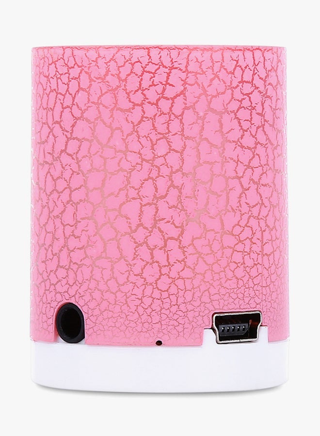 Crack Pattern Portable MP3 Player With Flash LED Light HQ-NO8536502 Pink