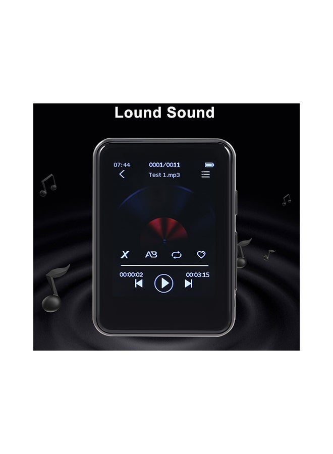 Bluetooth MP3 Full Touch Screen Music Player V6556 Black