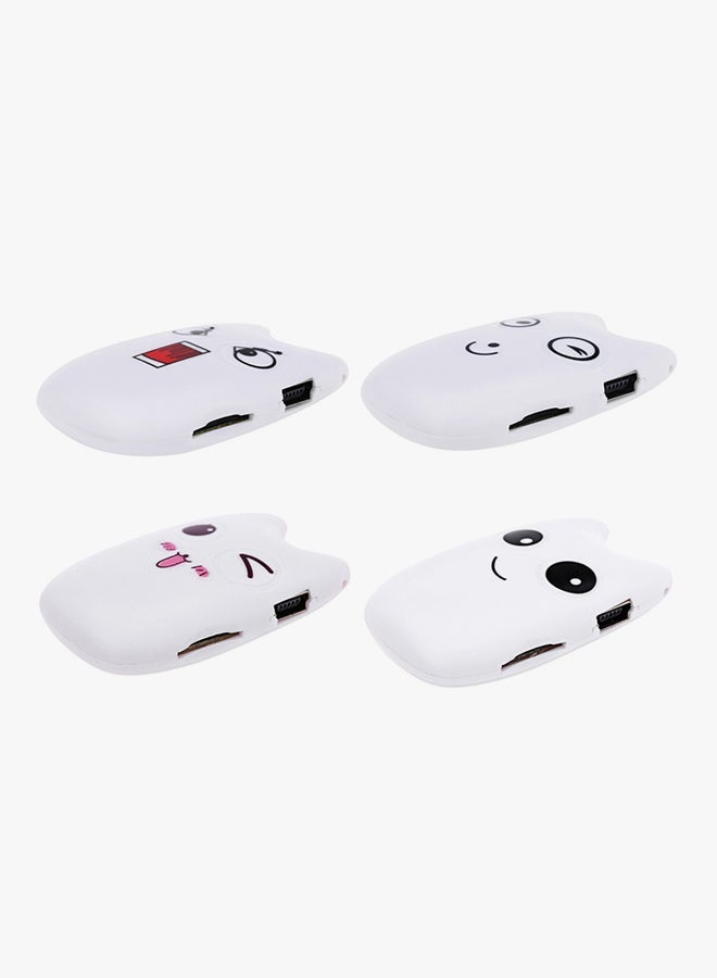 Cartoon Pattern MP3 Player A1 White