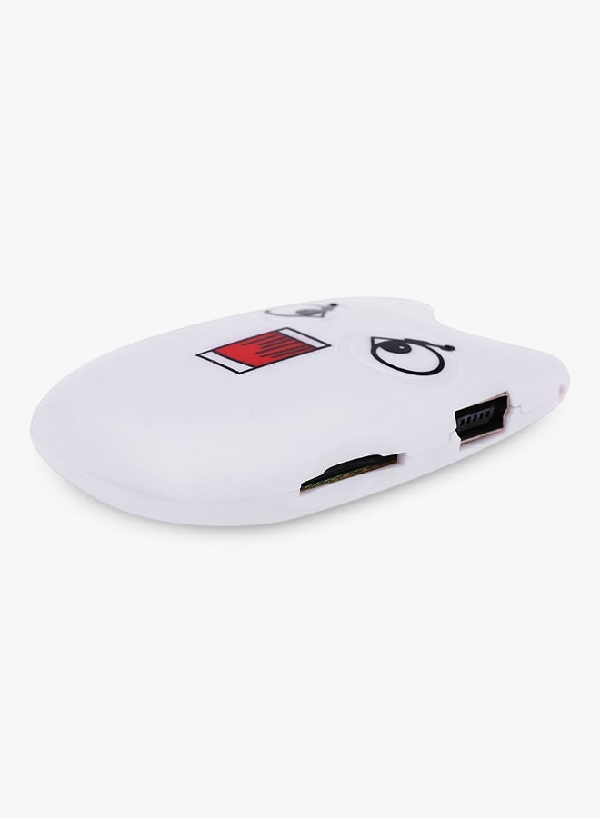 Cartoon Pattern MP3 Player A1 White