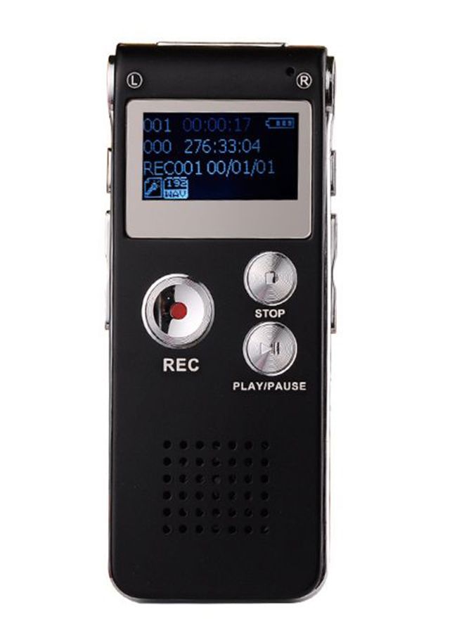 Digital Voice Recorder MP3 Player Disk Drive 415662_2 Black