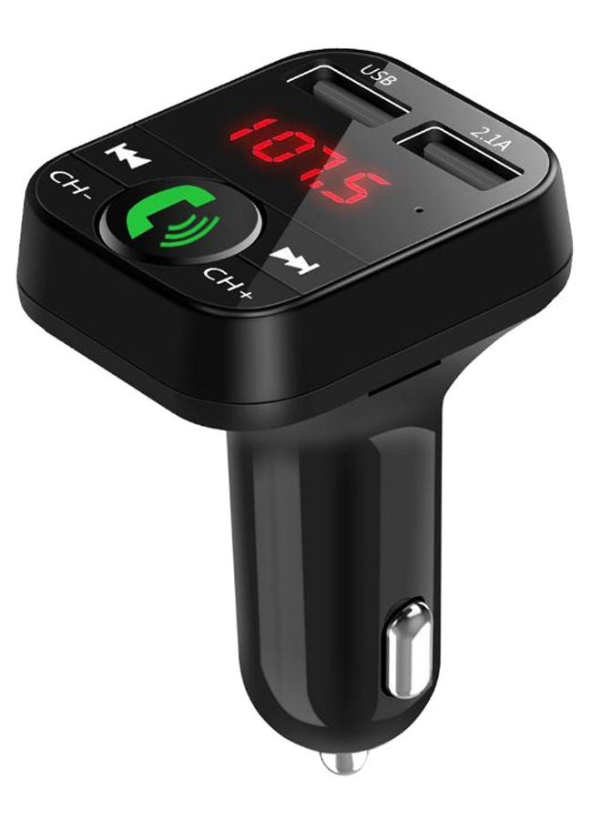 Bluetooth Wireless Hand-Free Car FM Transmitter K9496 Black