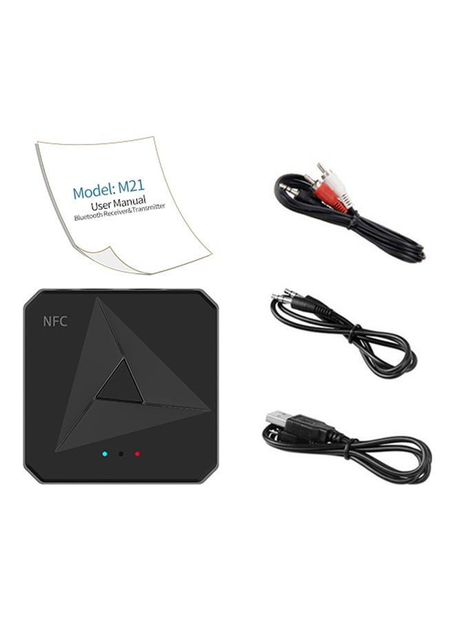 M21 2 in 1 Bluetooth 5.0 Transmitter Receiver Wireless Audio Adapter V8991_P Black