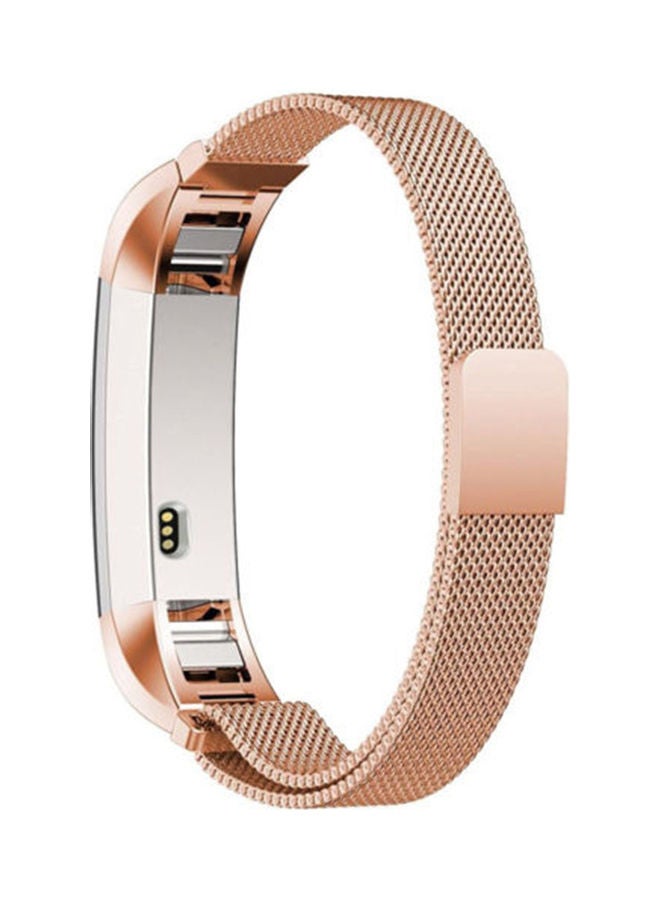 Magnetic Stainless Steel Watch Band Strap for Fitbit Alta/Alta HR Rose Gold