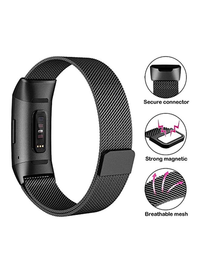 Replacement Band For Fitbit Charge 3 Black