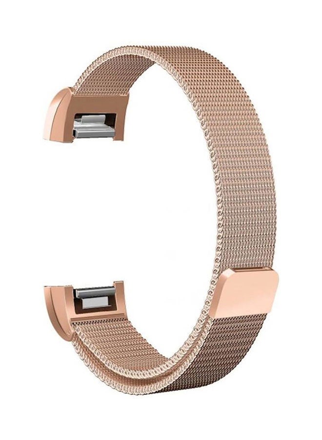 Fitbit Charge 2 Premium Strong Magnetic Lock Stainless Steel Smart Watch Band Strap Rose Gold