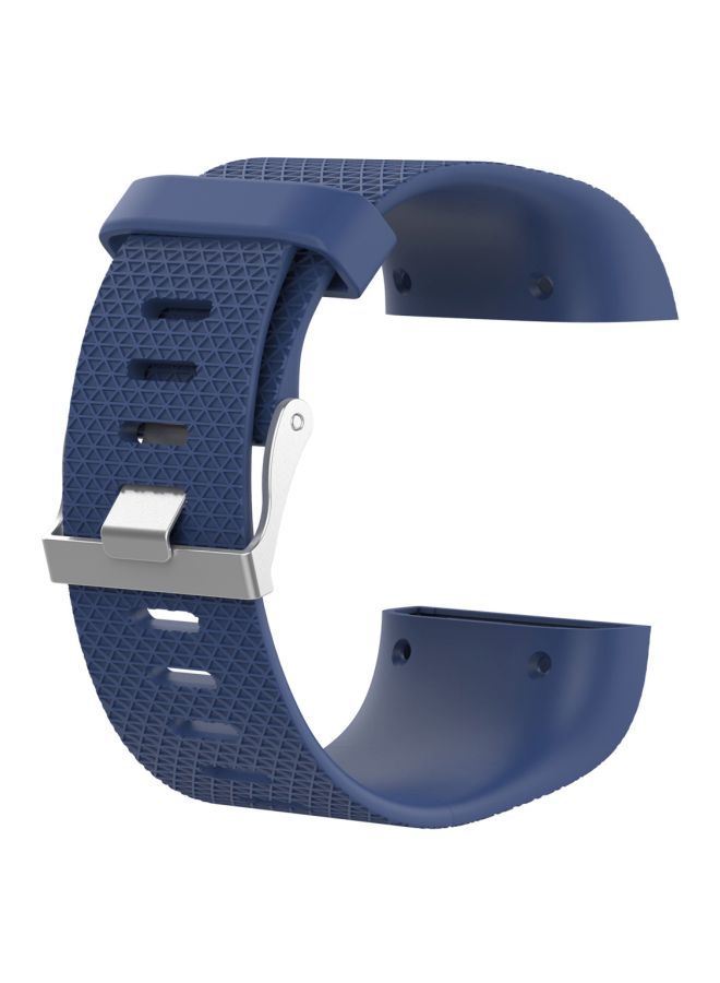 Adjustable Sport Wrist Strap For Fitbit Surge Dark Blue