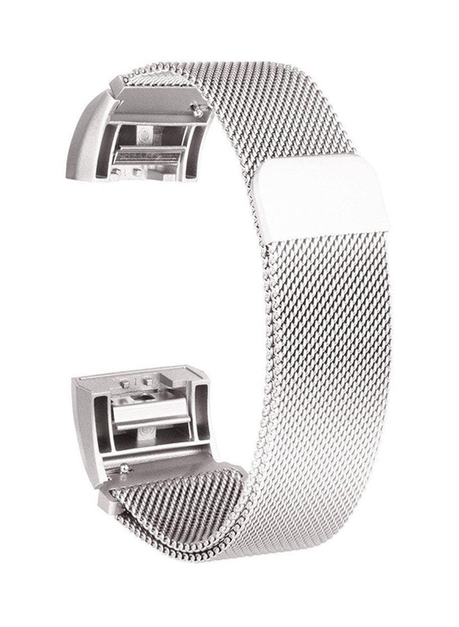 Stainless Steel Band For Fitbit Charge 2 Silver