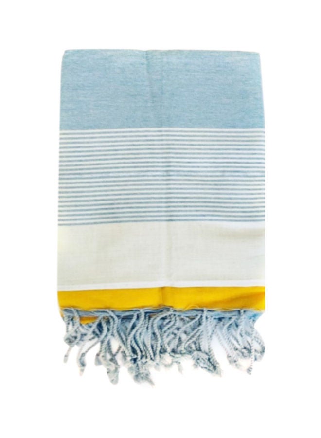 Cotton Stripped Beach Towel Blue 130x100centimeter