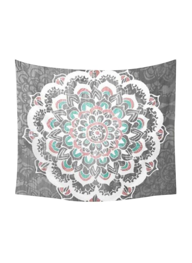 Bohemian Wind Printed Beach Towel Grey/White/Green