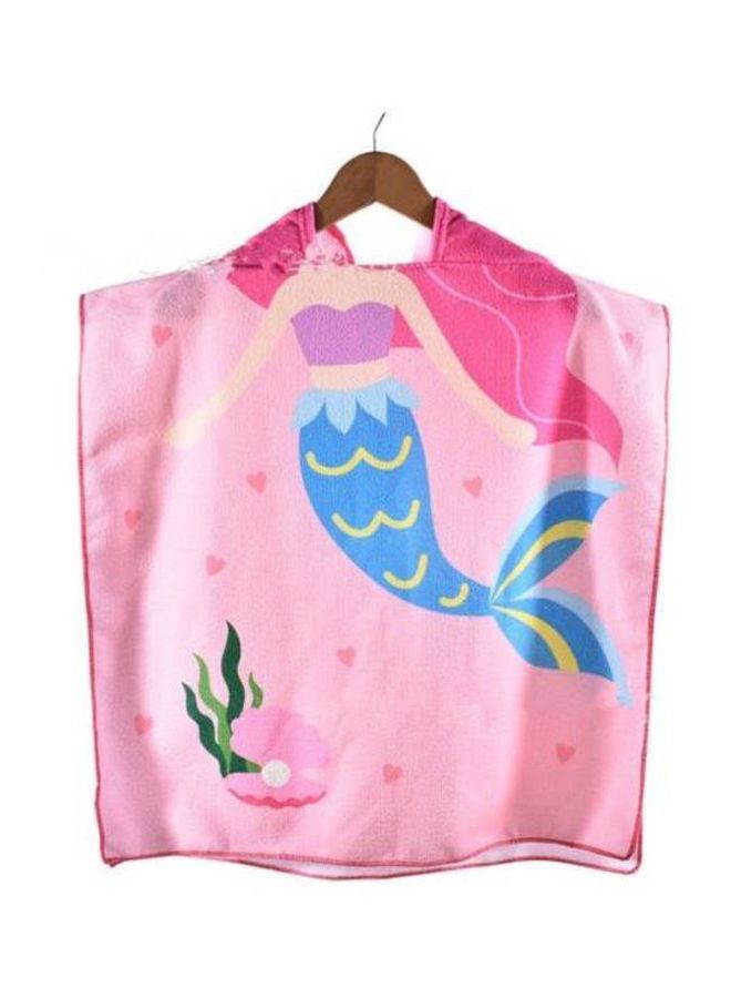 Mermaid Printed Beach Towel Pink/Blue/Yellow