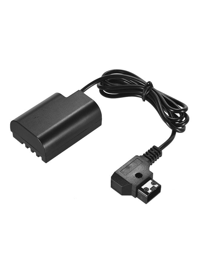 DC Coupler Cable Dummy Battery Adapter 21x13.5x1cm Black