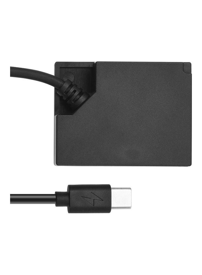 Dummy Battery USB-C Coupler Adapter Black