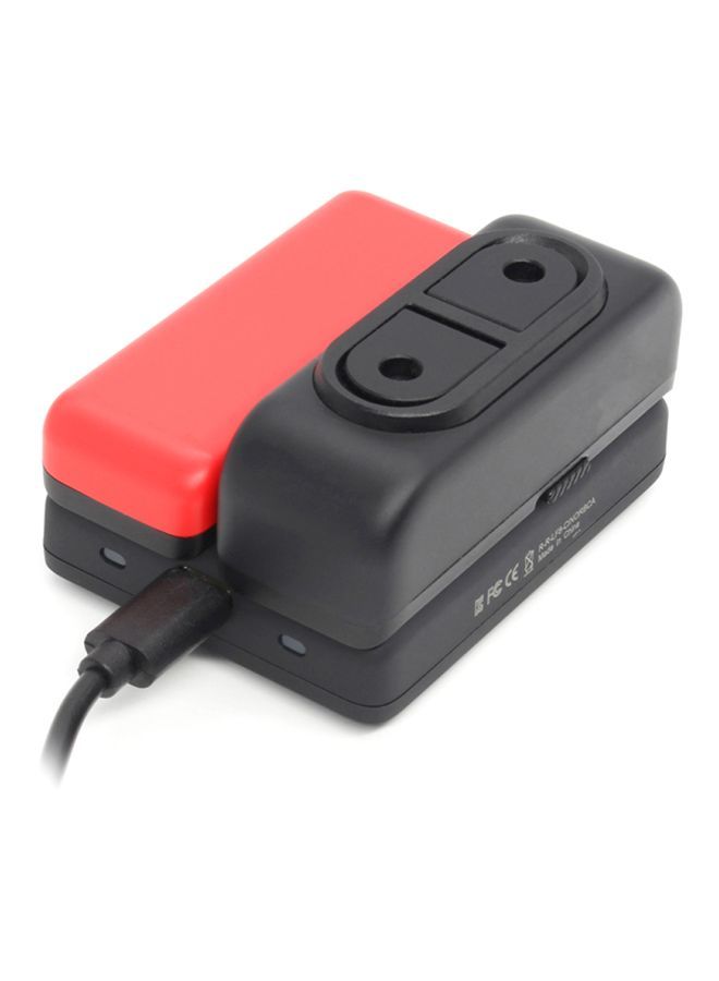 Dual Charging Hub Battery Base Charger For Insta360 One R Black/Red