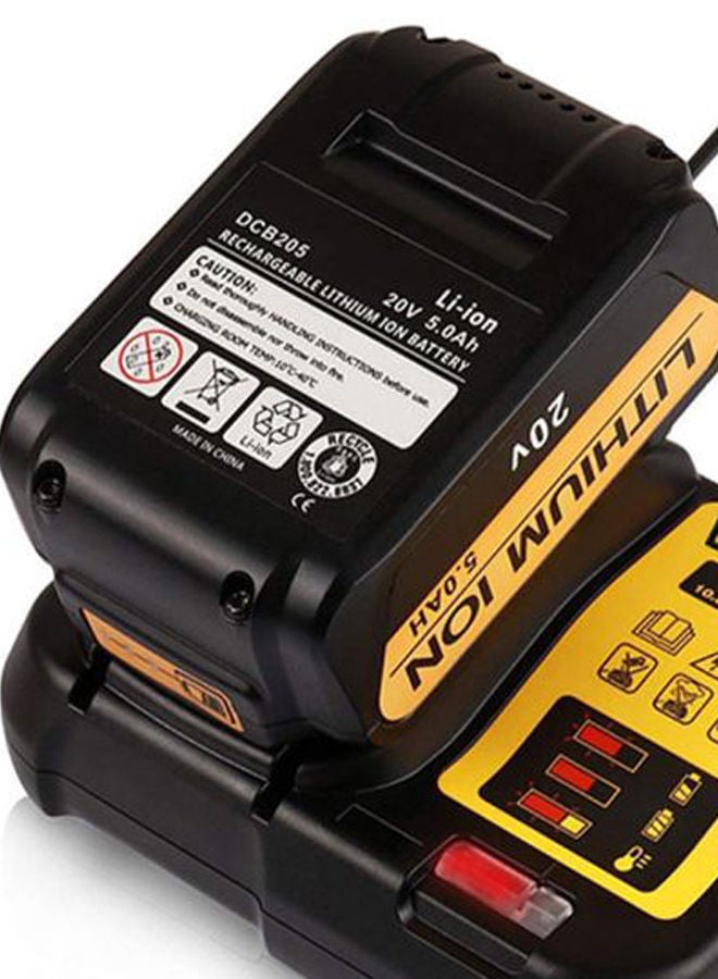 Replacement Battery Charger For Dewalt Black/Yellow