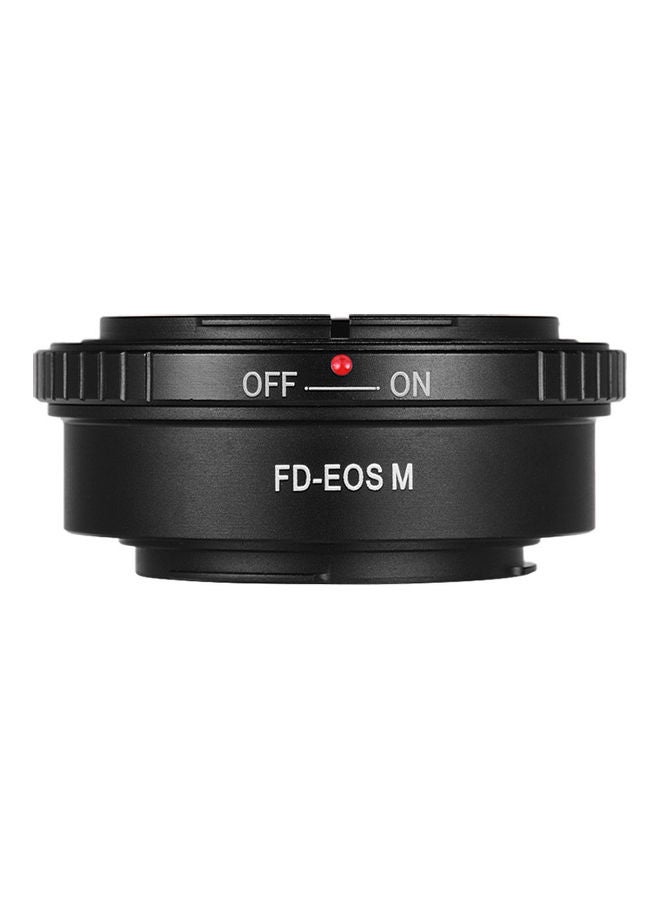 FD-EOS M Lens Mount Adapter Ring Black