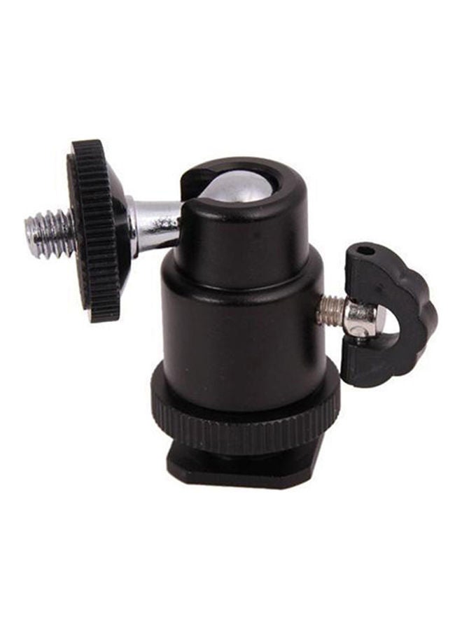 Mini Ball Head Holder Mount Bracket For Tripod DSLR Black